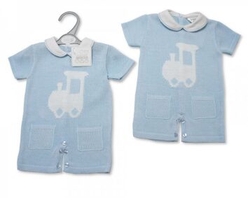Baby boys knitted romper