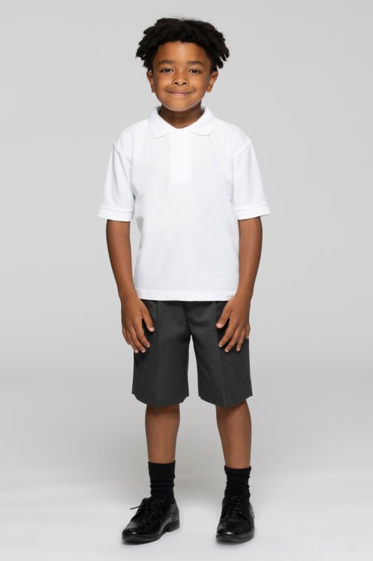 boy-in-school-polo-and-grey-shorts-4directuniforms Pull-up shorts